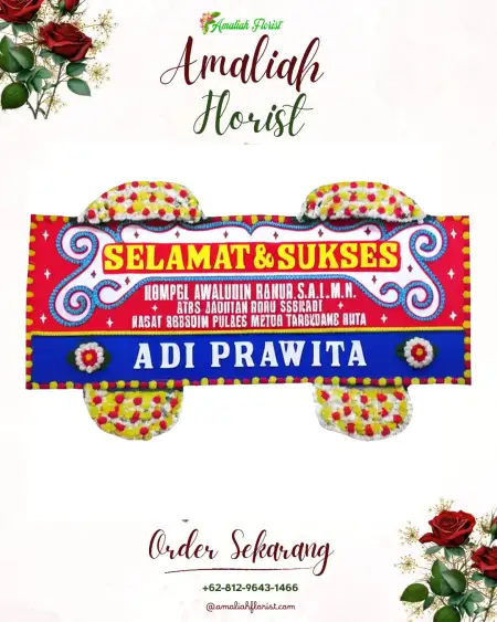 Papan Bunga Ucapan Selamat Taman Baloi